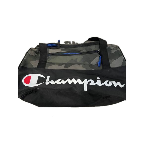 Champion Other - Champion 20"x12"x18" Black Green Camo Gym Bag